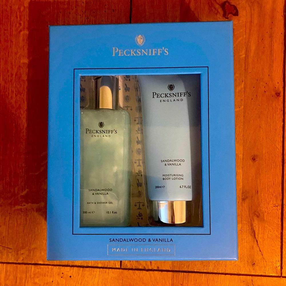 Pecksniff’s Sandalwood and Vanilla Body Wash & Moisturizer